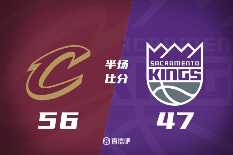 半场战报:骑士领先国王9分 蒙克14分4助 米切尔9分5板杰罗姆12分